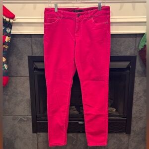 Outback Red The Limited Women’s Hot Pink Corduroy Skinny Jeans Pants
